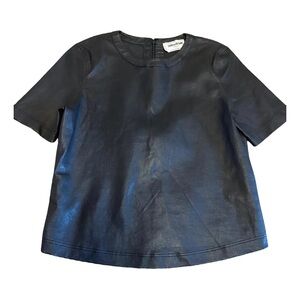 Zadig & Voltaire Black Leather Blouse